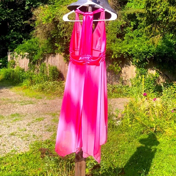 Sparkly pink My Michelle midi dress - Picture 2 of 5